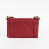 Christian Dior Small Diorama Burgundy Crossbody Bag